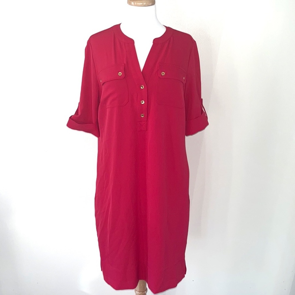 Jones New York Pink Dress with Gold Hardware size 10